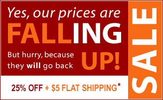 25% off sale now!